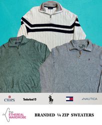 Pulls mi-zip premium Polo Ralph Lauren, Tommy, Cha..