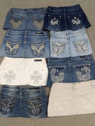 Hd1193 Upcycled Premium Ladies Embellished Mini Sk..