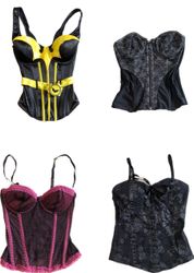 Tops estilo corpete