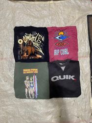 Quiksilver、billabongとmixのサーフスウェットシャツ