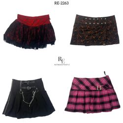 Y2K Floral Mini Skirt(RE-2263)