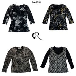 Y2K Black Mesh Full sleeve Tops (RW-1031)
