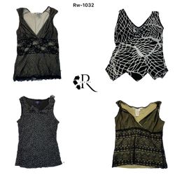 Y2K Black Mesh Tops (RW-1032)
