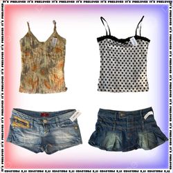 Y2K Baddie - Cami/Halter & Mini Skirt Mix(SS-1451)