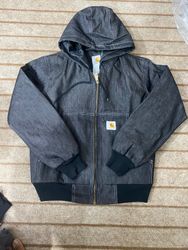 Jaquetas ativas em denim preto Rework da Carhartt
