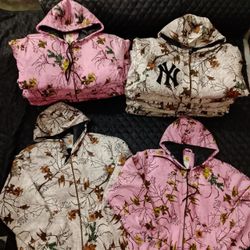 Jaquetas Carhartt Rosa/Branco Real Tree Rework Sty..