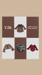 Y2k Urban Grace Poly Bluse