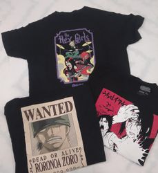 Camiseta estampada de desenho animado japonês ZV02..