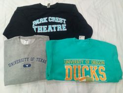 CRZ0218 Vintage University Print Sweatshirt Bundle