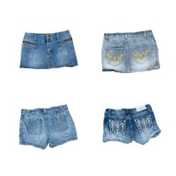 Y2k Micro mini skirt and short