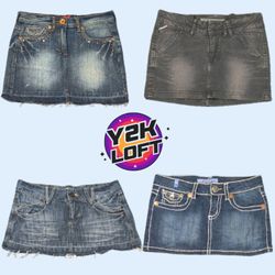 Y2K Bestseller Denim Mini Röcke