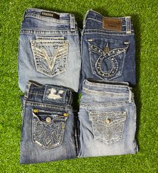Y2k embroidered jeans Flared/Bootcut