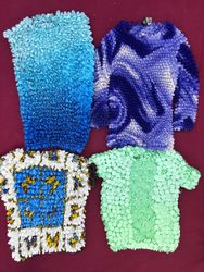 Y2K Popcorn Tops – Dehnbare Retro-Blusen (Gemischt..