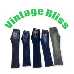 Jean flare esthétique Y2K