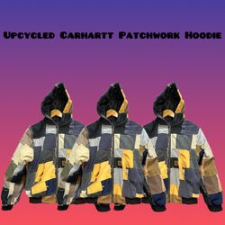 Upcycle Carhart Detroit patchwork Hoodie