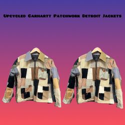 Upcycle Carhart Detroit patchwork Jacket