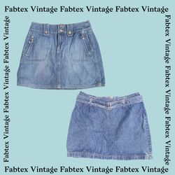 (FV-188) Y2K Denim Mini Skirts
