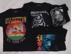 CRZ0253 Vintage Classic Music Graphic T-Shirt Bund..