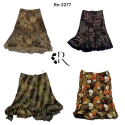 Y2K Floral Maxi Skirts (RE-2277)