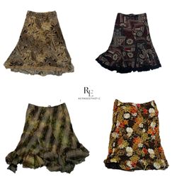 Y2K Floral Maxi Skirts (RE-2277)