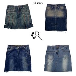 Y2K IT Girl Denim Mini skirts(RE-2279)