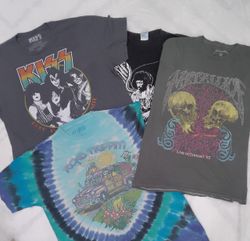 CRZ0254 Vintage Classic Music Graphic T-Shirt Bund..