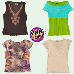 Y2K Grunge Fairycore Tops Mix