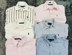 SD0218 👕 Ralph Lauren Polo Kids Button Up Shirts ..