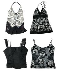 Y2k Graphic Girl Mix Tops : TT-024