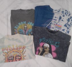 CRZ0257 Vintage Musik Retro Konzert T-Shirt Bundle