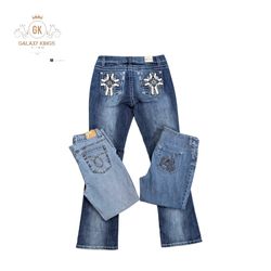 Y2K EMBELLISHED FLARE JEANS