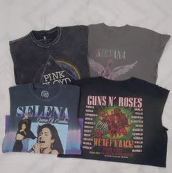 CRZ0258 Vintage Music Rock & Roll Graphic T-Shirt ..