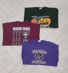 CRZ0277 Vintage Sports Graphic Drop T-Shirt