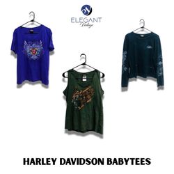 Y2K Harley Davidson Baby Tees - EV1066