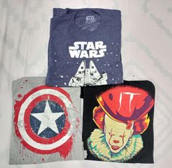 Pacote de Camisetas CRZ0302 Vintage Movie & Show P..