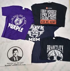 CRZ0305 Vintage Unbranded Everyday Print T-Shirt B..