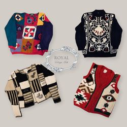 Vintage/ Y2K Gypsy Style Nomad Holiday Knits(E)