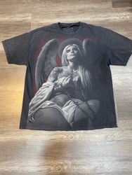 563 | Camiseta Preta Estampa Vintage