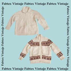 (FV-204) Pull en Laine Blanc