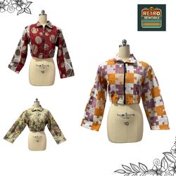 Veste Crop Tapisserie Rideau Upcyclé SS25