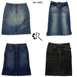 Y2K Britney Era Denim Midi Skirts (RW-1063)