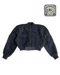 Jaqueta Bomber de Denim Reciclado