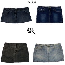 Y2K Denim unique Mini Skirts (Rw-1065)