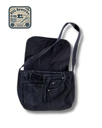 Bolsa de Denim Preto Reciclado