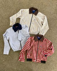 Upcycled Chaps Harrington Jacket