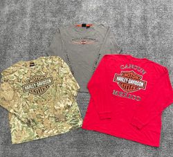 Camisetas de manga longa Vintage Harley Davidson