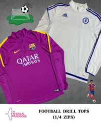 Maillots d'entraînement de football 1/4 zip