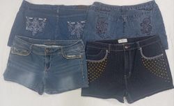 IQ0947 Y2K Style  Upcycle Babe Mini Shorts