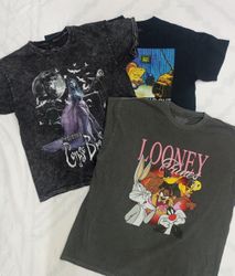 CRZ0340 Vintage Cartoon Printed T-Shirt
