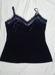 SK#66, Royal Velvet Lace Strappy Top